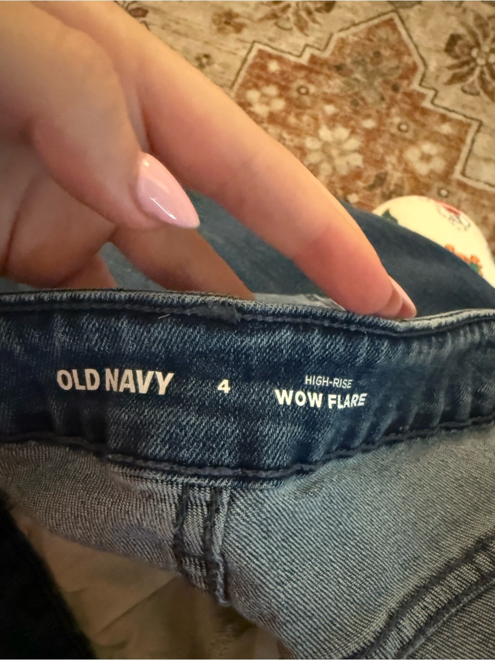 Old Navy Wow Flare High-Rise Jeans - Blue Denim